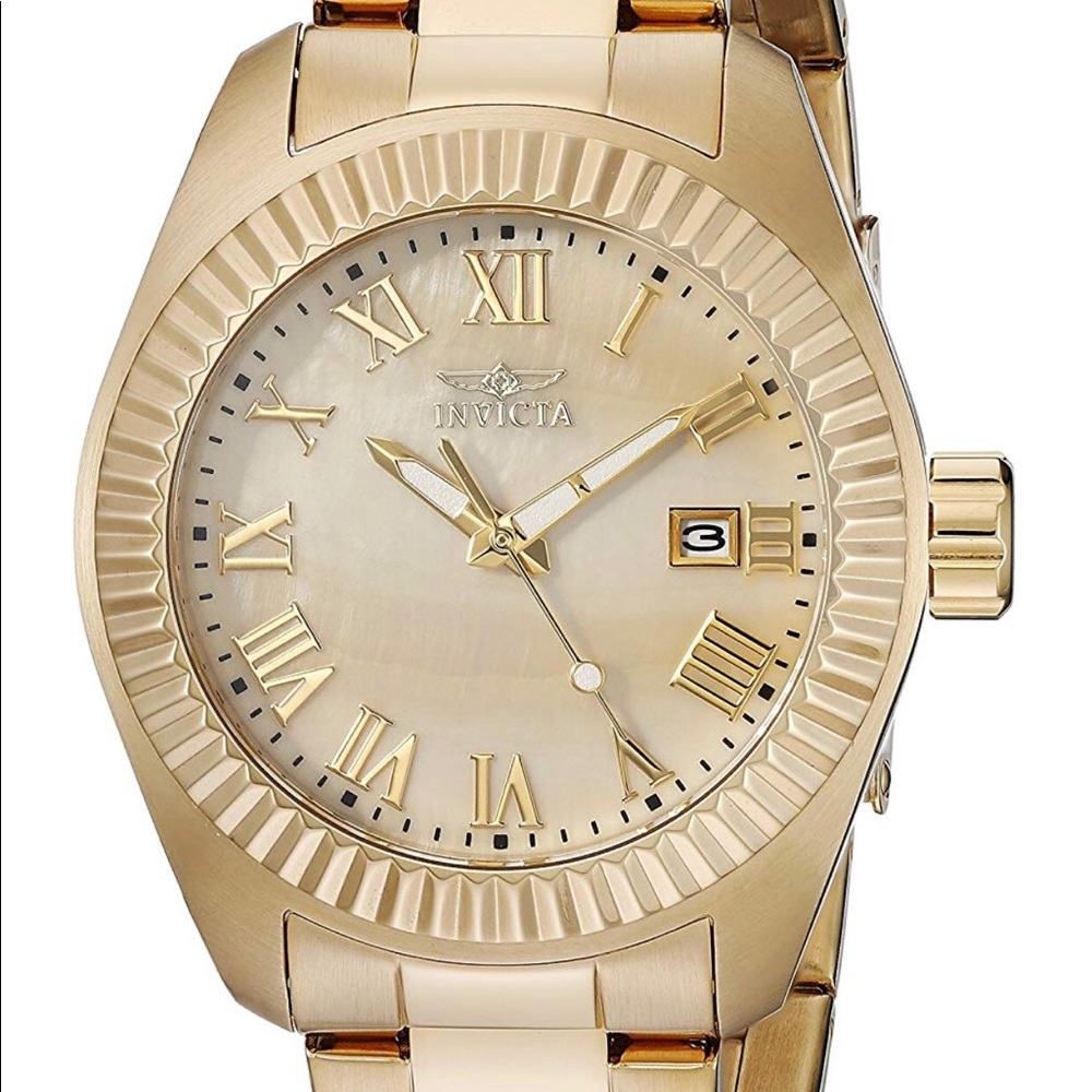 Invicta gold plated watch